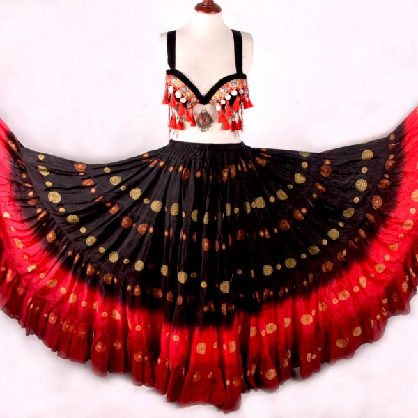 Wow Sari Bindi Skirt 25yards Red Burgundy