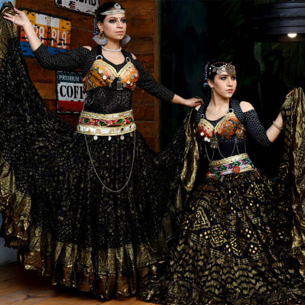 Tribal Belly dance 25YARDS Padma Maharani Skirt (100% Cotton) Magenta
